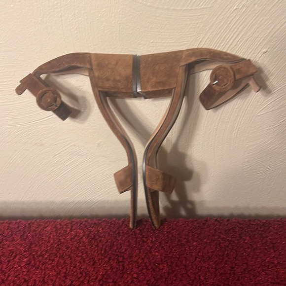 Gianvito Rossi Versilia 60 Sandals Tan Suede sz 9 - Picture 11 of 16